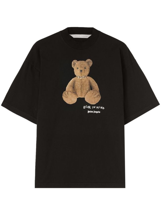Bear Tshirt T Shirt Palm Angels Verde Palm Angels Teddy Bear T Shirt
