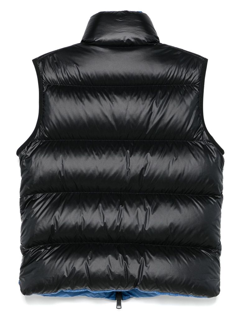 Shop Moncler Sumido Padded Vest In Blue