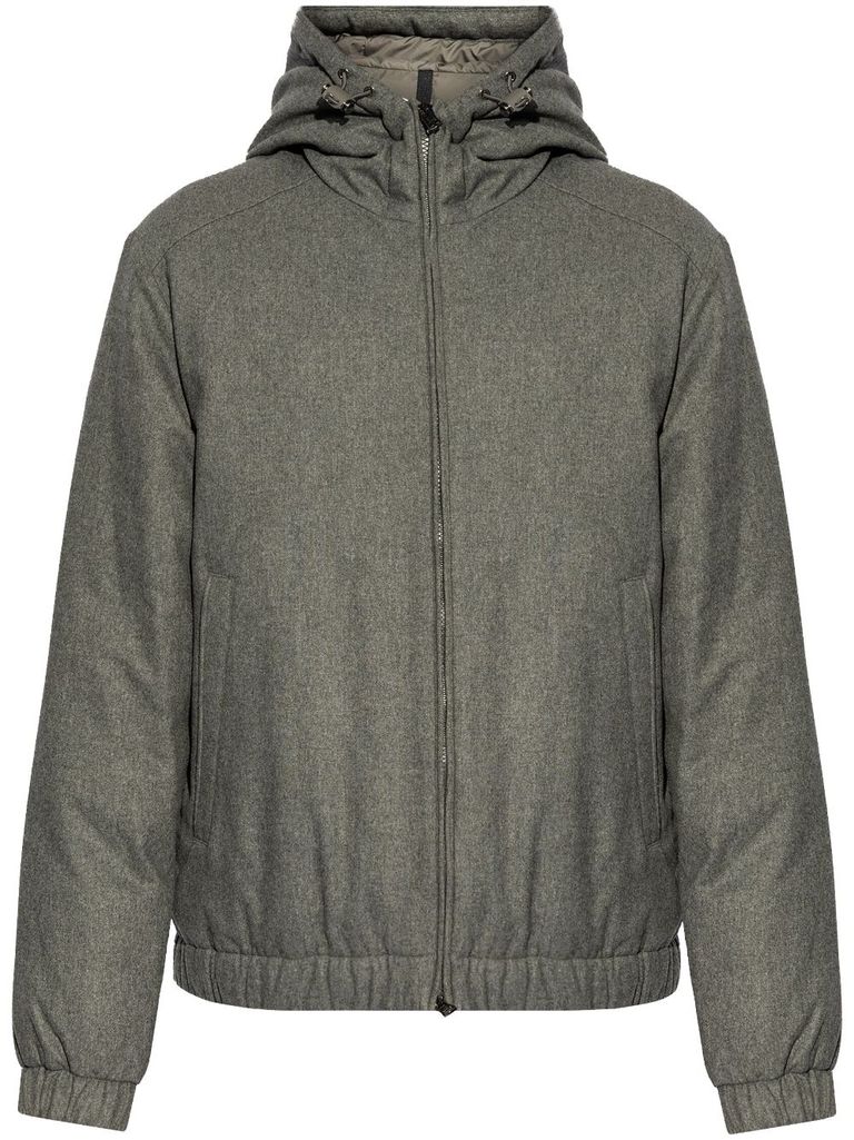 Shop Moncler Torrani Cashmere Jacket In Grey