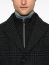 corneliani - Cappotto midi in lana a quadri - 3