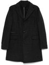 corneliani - Midi plaid wool coat