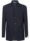 corneliani - Wool blazer with a mandarin collar