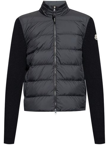 MONCLER - Padded and quilted cardigan