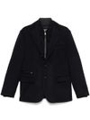 corneliani - Blazer in lana con fodera imbottita