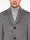 corneliani - Midi single-breasted wool coat - 1