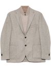 corneliani - Blazer a strati monopetto in lana