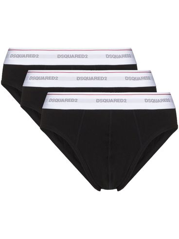 DSQUARED2 - Pack of 3 briefs with logo