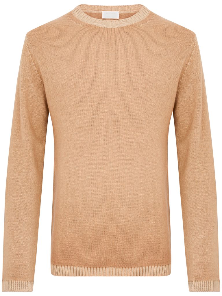 Daniele Fiesoli Cashmere Crewneck Sweater In Beige