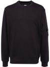 c.p. company - Crewneck cotton sweatshirt with lens