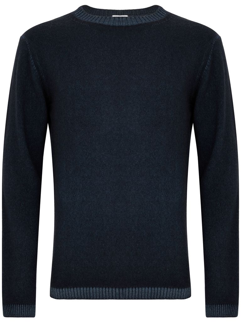 Daniele Fiesoli Cashmere Crewneck Sweater In Blue