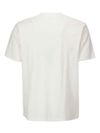 T-shirt in cotone bianco con logo