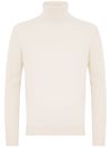 dondup - Maglia in cashmere e seta a collo alto