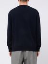 Blue cashmere crewneck sweater