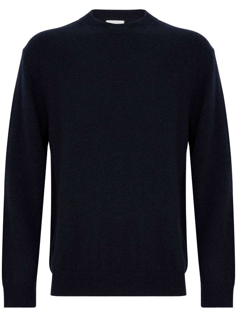 Daniele Fiesoli Blue Cashmere Crewneck Sweater