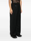 y3 - Wide-leg wool blend pants with stripes - 2