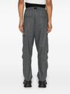 y3 - Wool blend cargo pants with pockets - 3