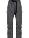 y3 - Wool blend cargo pants with pockets