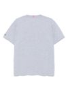 mc2 saint barth - T-shirt in cotone grigio con ricamo frase - 1