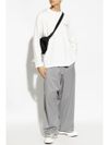 y3 - Sports pants with belt and stripes. - 1