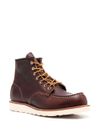 red wing - Brown calfskin leather ankle boots with laces - 1