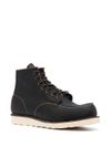 red wing - Black calfskin leather ankle boots with laces - 1