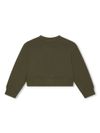 Green logo print cotton sweatshirt