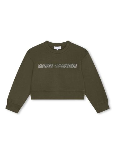 MARC JACOBS - Green logo print cotton sweatshirt