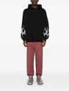 vision of super - Cotton sweatshirt with flame print - 4