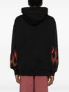 vision of super - Cotton sweatshirt with flame print - 1