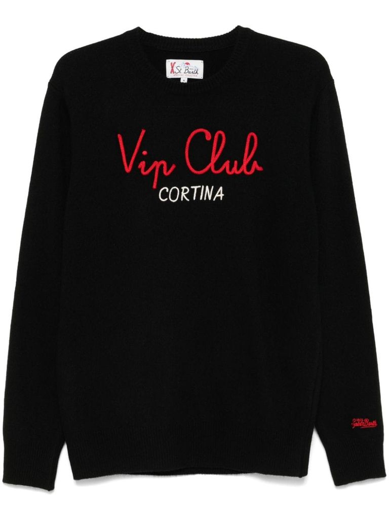 Shop Mc2 Saint Barth Vip Club Wool Sweater In Blue