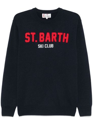 MC2 SAINT BARTH - Wool crew neck sweater with logo