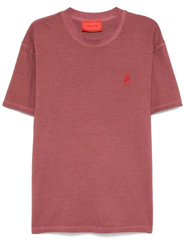 VISION OF SUPER - Cotton T-shirt with logo embroidery