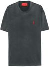 vision of super - Cotton T-shirt with logo embroidery