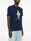 T-shirt in cotone con stampa orso