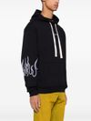 vision of super - Cotton sweatshirt with flame embroidery - 3