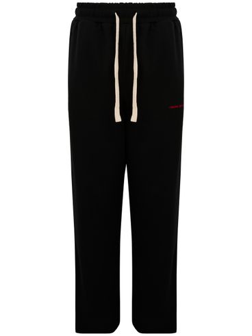 VISION OF SUPER - Cotton sweatpants with logo embroidery