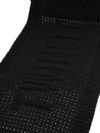 Black wide knit scarf with embroidery