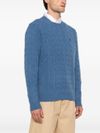 polo ralph lauren - Blue knitted wool sweater - 2