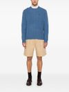 polo ralph lauren - Blue knitted wool sweater - 4