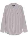 polo ralph lauren - Camicia in cotone stretch a righe