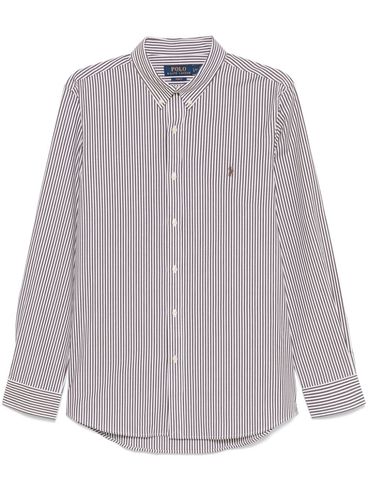 Striped stretch cotton shirt