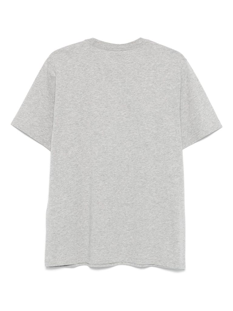 Shop Ps By Paul Smith Grey Cotton T-shirt With Logo