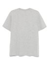 T-shirt in cotone grigio con logo