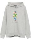 polo ralph lauren - Felpa in cotone grigio con orso