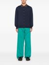 ps paul smith - Cardigan in lana con colletto a righe - 3