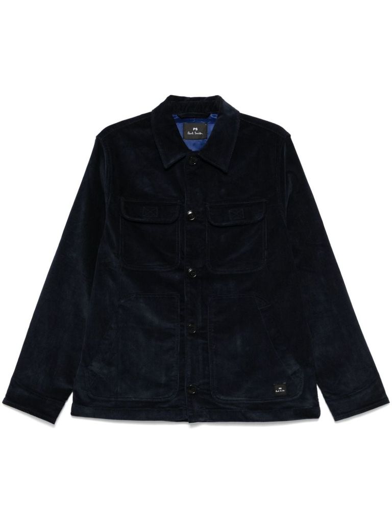 Shop Ps By Paul Smith Corduroy Jacket In Blue