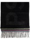 ps paul smith - Fringed wool blend scarf