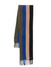 ps paul smith - Striped wool blend scarf with fringes