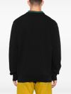 ps paul smith - Felpa in cotone girocollo con inserto multicolore - 4