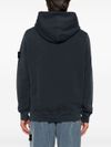 stone island - Felpa in cotone con cappuccio e logo - 4